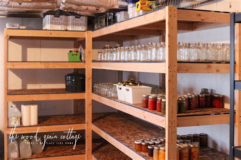 Diy kitchen pantry total cost. DIY Basement Shelving - The Wood Grain Cottage