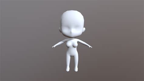 chibi base body 3d model by phaazepaz [20ef9d8] sketchfab