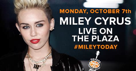 She Cant Stop Miley Cyrus To Sing Her Hits On Today On Oct 7