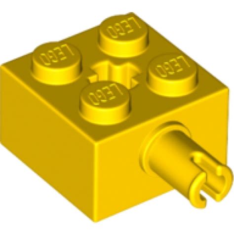 Lego Brick 2x2 With Pin Yellow 100 Pcs Bricks Lego Parts