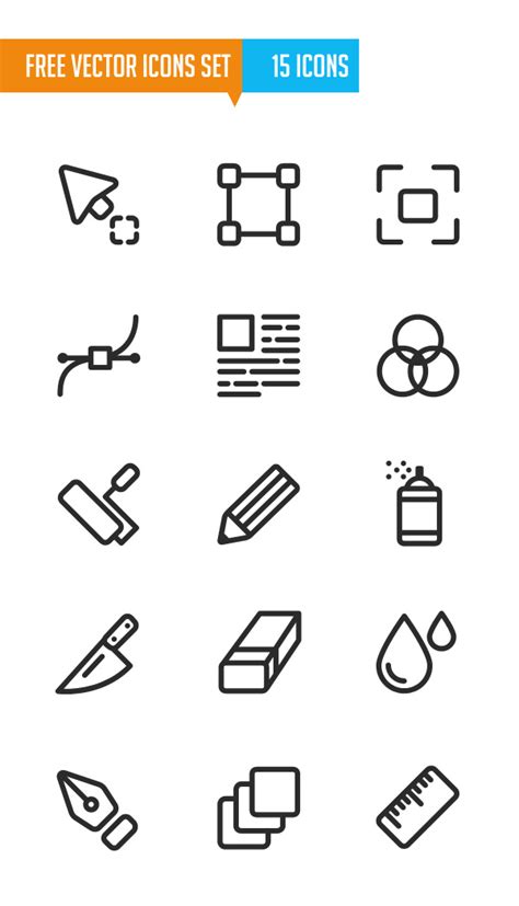 550 Free Vector Line Icons For Designers Icons Graphic Design Junction