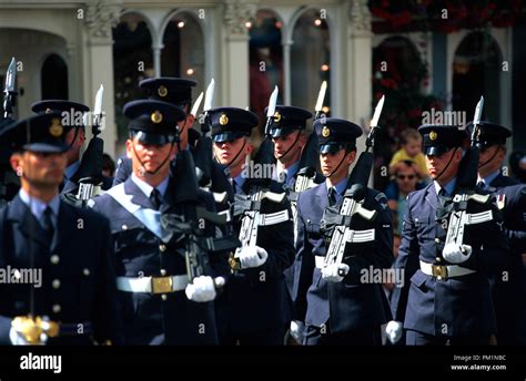 Raf Changing Of The Guard At Windsor Castle Berkshire United Kingdom