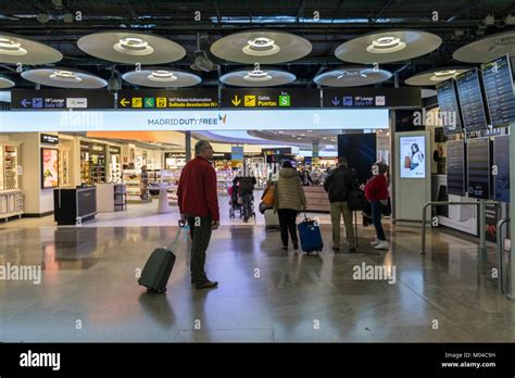 Passengers And The Flight Information In Adolfo Suárez Madridbarajas