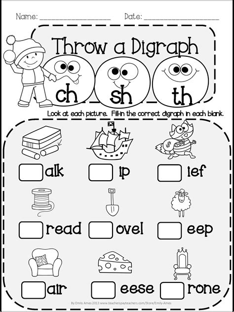 Digraphs List For Kindergarten