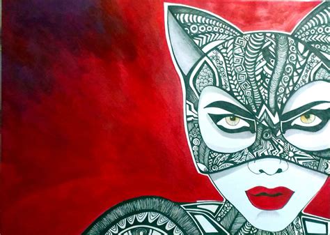 Catwoman Sketch Painting Art Artwork