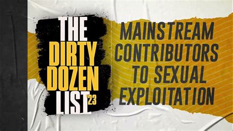 2023 Dirty Dozen List National Center On Sexual Exploitation Youtube