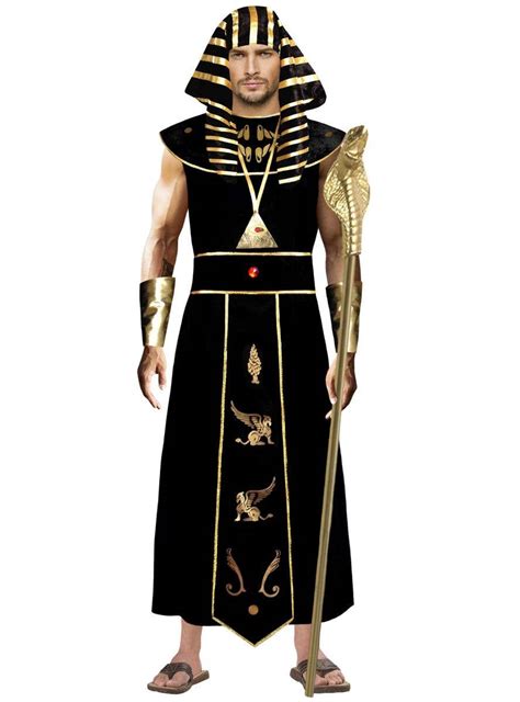 Black And Gold Men’s Egyptian Costume Arabian God Mens Costume