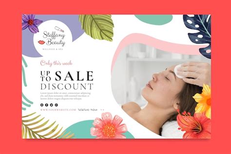 Plantilla de banner de salón de belleza Vector Gratis