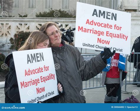 Marriage Rally At Us Supreme Court Editorial Photography Image Of