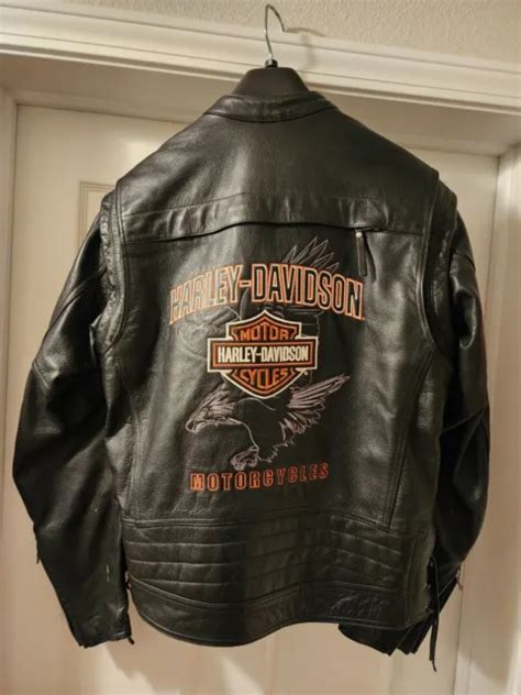 Harley Davidson Leather Jacket Mens Medium 20000 Picclick
