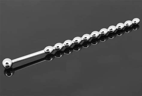 2018 Latest Male Stainless Steel Urethral Sounding Stretching Stimulate Bead Dilator Penis Plug