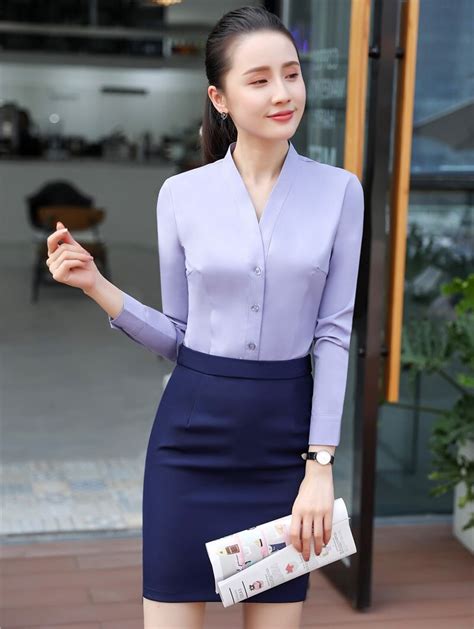Novelty Grey Formal Business Work Wear Suits Ol Styles Office Ladies
