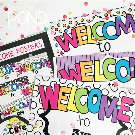 Editable Simple Welcome Posters For The Classroom Welcome Poster