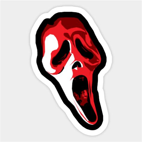 Scream Ghostface Scream Sticker Teepublic