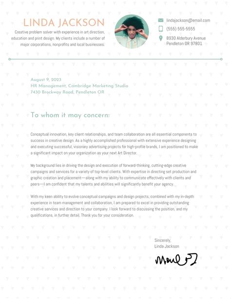 20 Creative Cover Letter Templates — Free Templates Included 2023