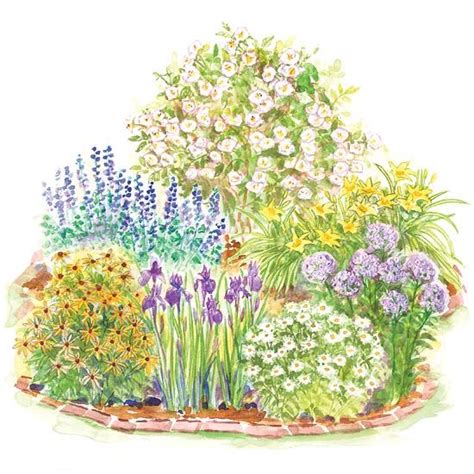 Use This Garden Plan For A Soft Romantic Small Garden More Plans And