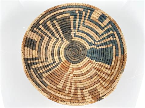 Lot - Native American Style Hand Woven Basket