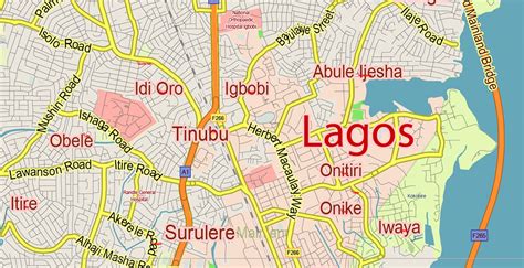 The most common lagos nigeria map material is metal. Lagos State, Nigeria PDF Vector Map: Full Extra High Detailed + Admin Areas editable Adobe PDF ...