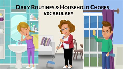 Daily Routines And Household Chores Vocabulary In English Eslbuzz Vrogue
