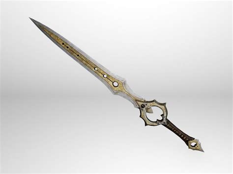 Infinity Blade Sword 3d Model 3d Studioobject Files Free Download