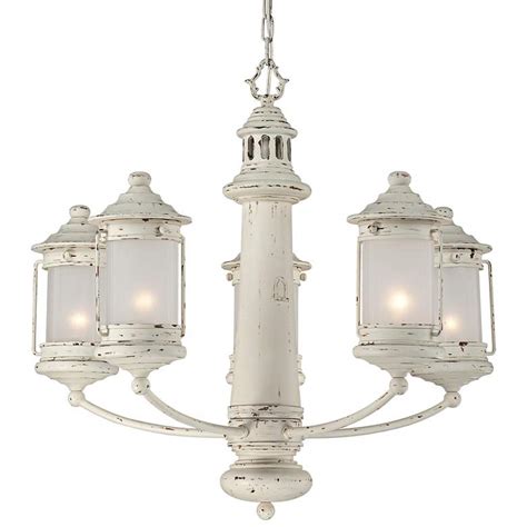 Make an offer on a great item today! Light House 27" Wide Antique White 5-Light Chandelier ...