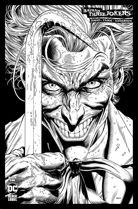 Batman Three Jokers Jason Fabok B W Cover Fresh Comics