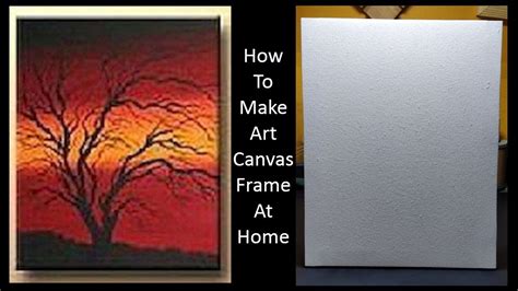 How To Make Art Canvas Frame At Home Diy Art Canvas Frame Youtube