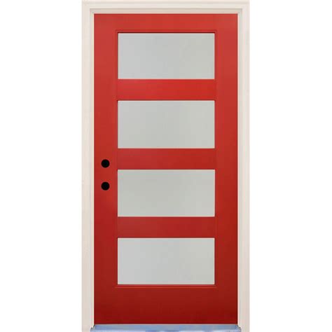 All door glass, for both interior and exterior applications, is tempered for both safety and building code compliance. Builder's Choice 36 in. x 80 in. Elite Engine Satin Etch ...