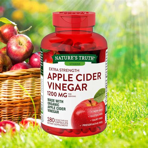 Natures Truth Apple Cider Vinegar 1200 Mg 180 Capsules In 2021