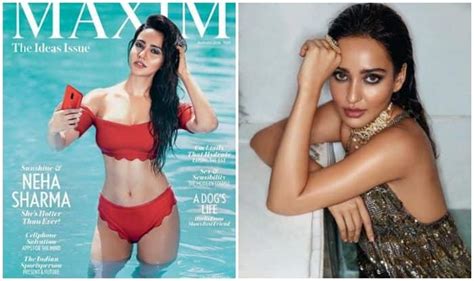Neha Sharma Looks Sizzling Hot In Red Bikini On A Magazine Cover See Picture