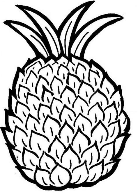 Printable Pineapple Coloring Pages