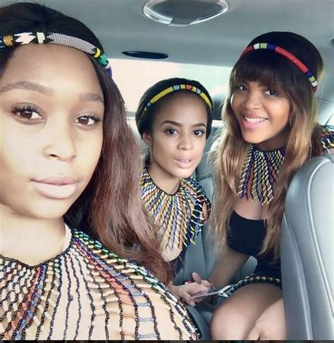 Minniedlamini Shared Puctures Of Her Clad In Modern Traditional Zulu