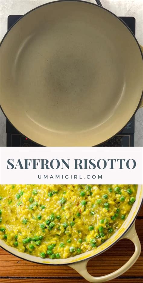 Saffron Risotto With Goat Cheese And Peas Video Recipe Video