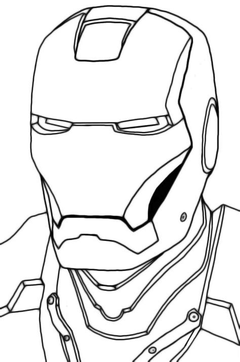 Select from 35655 printable coloring pages of cartoons, animals, nature, bible and many more. Ironman Head Outline - ClipArt Best