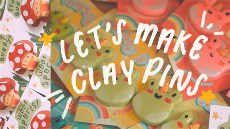 Studio Vlog 03 How I Make Clay Pins Handmade Pin Tutorial ☻ Youtube