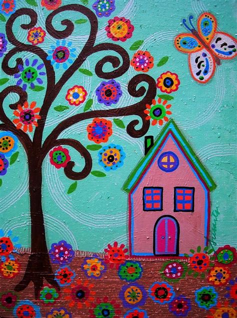 Whimsyland By Pristine Cartera Turkus Diy Tree Painting Tree