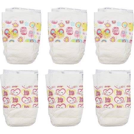The diapers for baby dolls come with marvelous traits that deliver quality soothing and safety traits. Baby Alive Diapers Pack - Walmart.com
