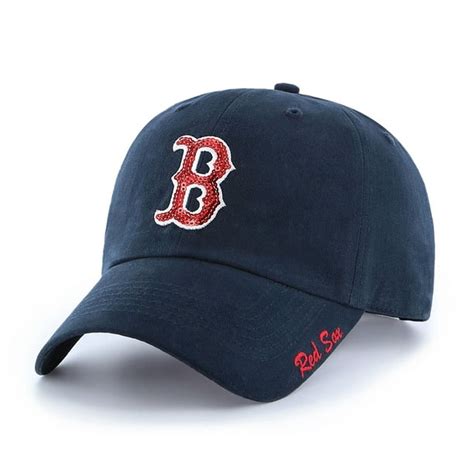 Mlb Boston Red Sox Sparkle Womens Adjustable Caphat By Fan Favorite