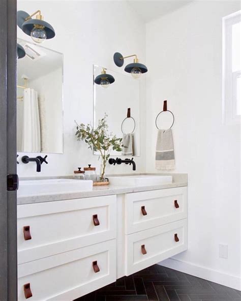 You can use ikea kitchen cabinets to design your laundry room and master bathroom. Ikea kitchen cabinets as vanity w/semihandmade | Bathroom ...