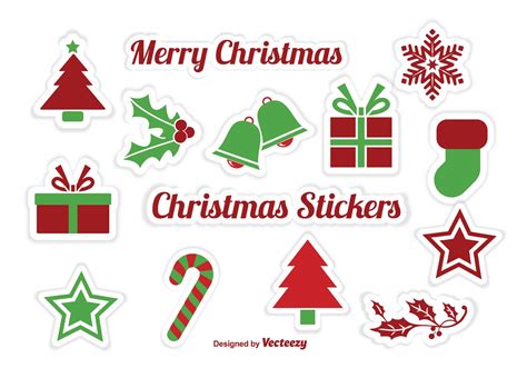 Christmas Sticker Vectors S Download Free Vector Art Stock Graphics