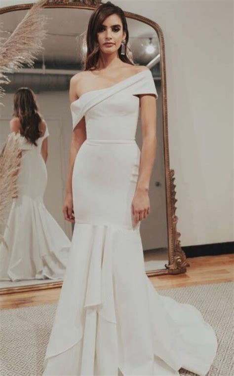 Dress to impress 694 e arlington blvd Modern Off The Shoulder Fishtail Wedding Dress (With ...