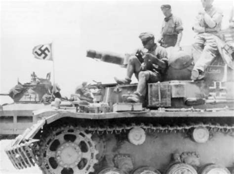 Captured British Tank Matilda Mk Ii And Panzer Iii Of Afrika Korps