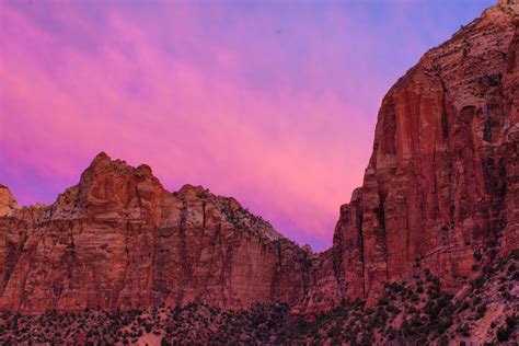 Sunset At Zion National Park Photo By Patrick Takkinen Oc 5472 X