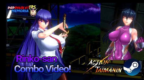 Action Taimanin Steam Akiyama Rinko San Combo Video Feat Asagi Igawa Youtube