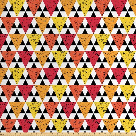 Geometric Fabric By The Yard Angular Rhombuses And Triangles With