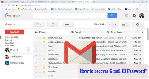 Ways To Recover Forgotten Gmail Id Password