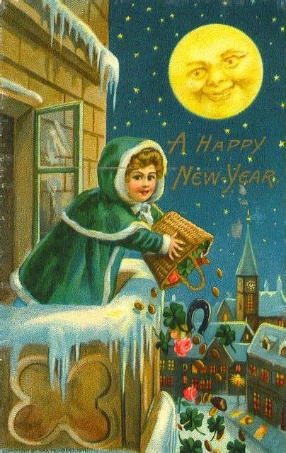Happy New Years Vintage Happy New Year Vintage Christmas Cards