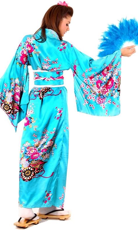 Blue Kimono Dress Long Kimono Kimono Online