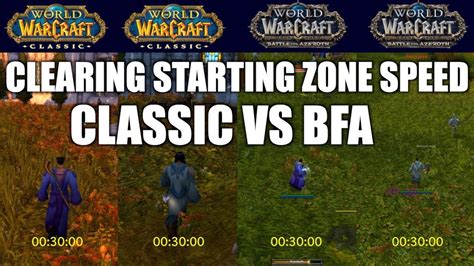 Wow Retail Vs Classic Questing And Levelling Speed In Starting Zone