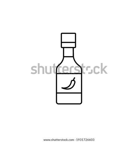 Hot Spicy Chili Pepper Sauce Glass Stock Vector Royalty Free 1931726603 Shutterstock